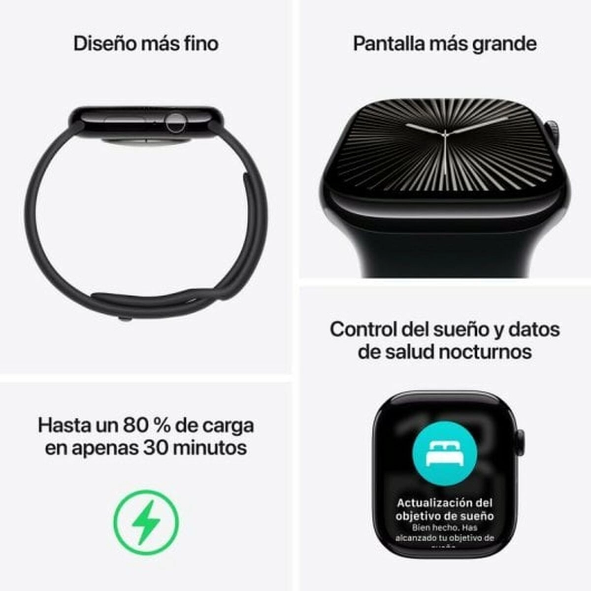 Smartwatch Apple Series 10 GPS 42mm Black Ø 46 mm