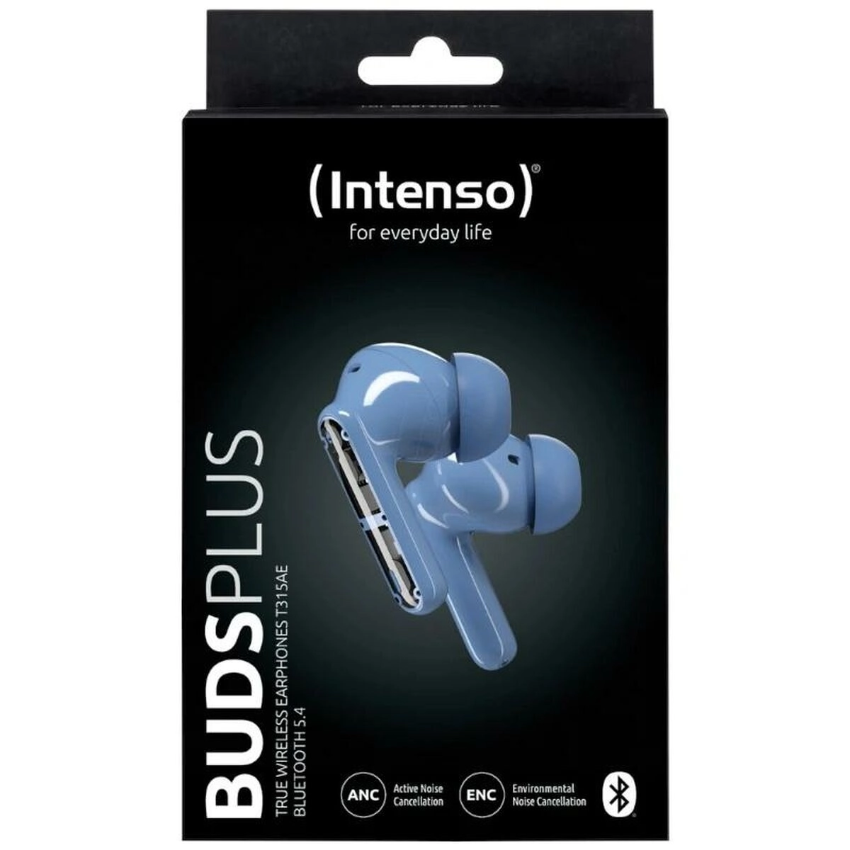 Headphones with Microphone INTENSO Buds Plus Auriculares TWS ANC+ENC Blue