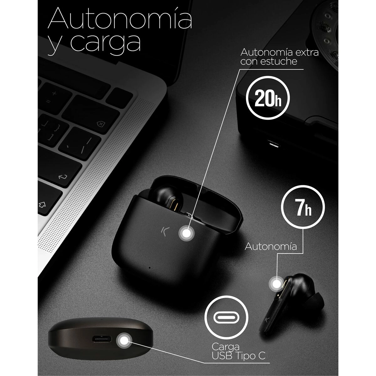 Bluetooth Headphones KSIX Spark