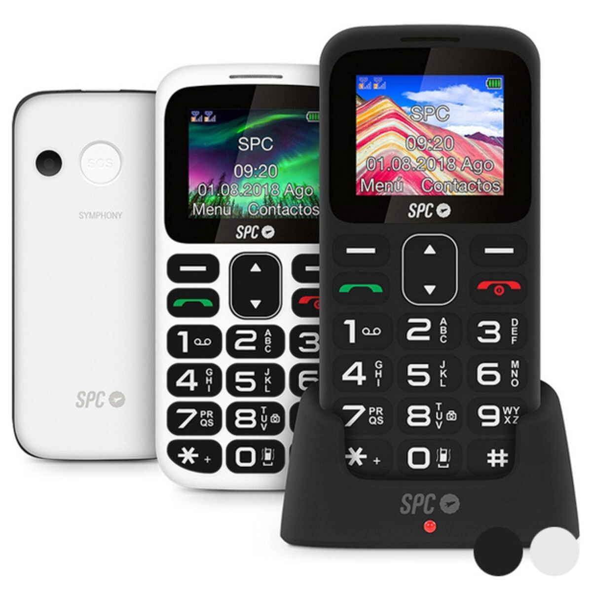 Mobile telephone for older adults SPC Symphony 2 Bluetooth FM 800 mAh