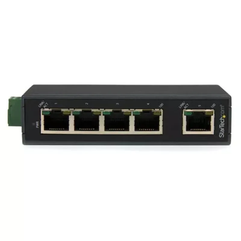 StarTech.com IES5102 network switch Unmanaged Fast Ethernet (10/100) Black