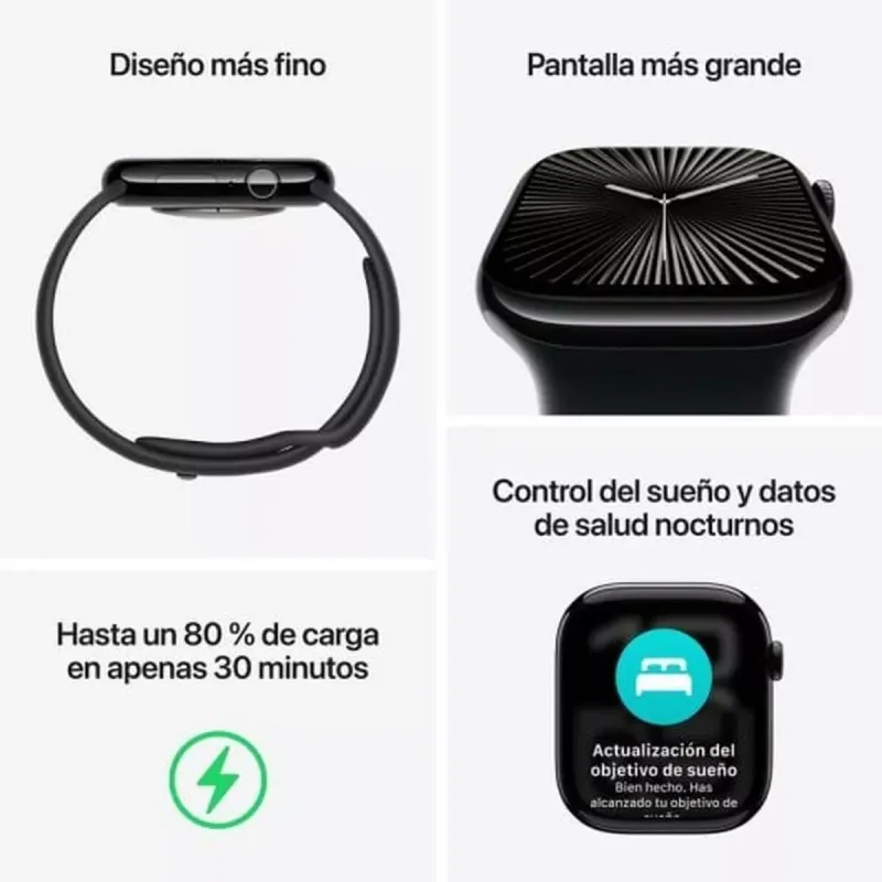 Išmanusis laikrodis Apple Series 10 GPS + Cellular 42mm Sidabras Ø 46 mm