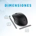 HP 435 Multi-Device Wireless Mouse ratón Oficina Ambidextro RF Wireless + Bluetooth 4000 DPI