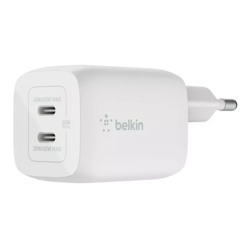 Sieninis įkroviklis Belkin WCH013vfWH Balta 65 W (1 vnt.)