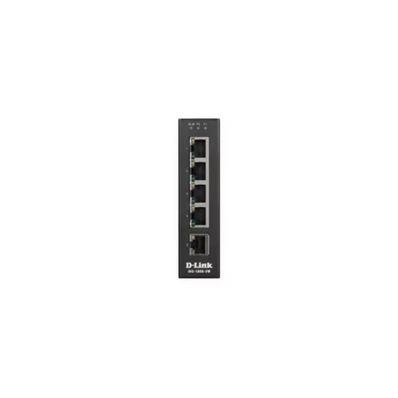 D-Link DIS‑100G‑5W Unmanaged L2 Gigabit Ethernet (10/100/1000) Black