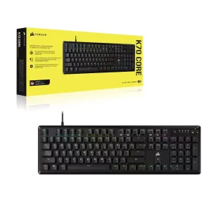 Klaviatūra Corsair K70 CORE Juoda Prancūzų AZERTY