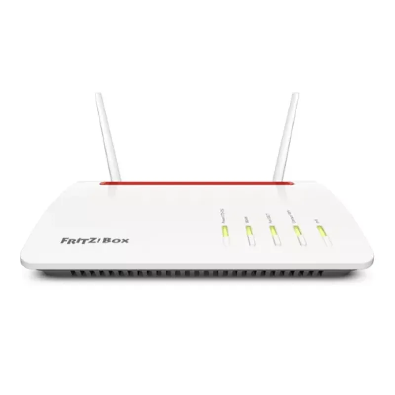 FRITZ!Box 6890 LTE INT wireless router Gigabit Ethernet Dual-band (2.4 GHz / 5 GHz) 4G Red, White