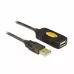 Cable alargador DELOCK 82308 USB 2.0 5 m