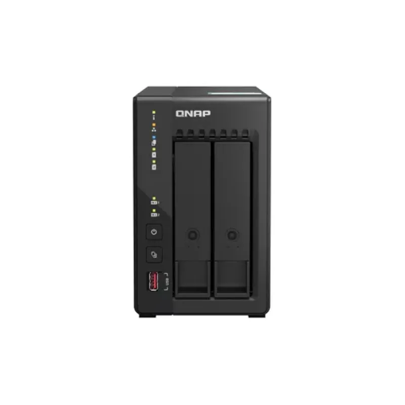 QNAP TS-253E NAS Tower Intel® Celeron® J6412 8 GB 0 TB QNAP QTS Black