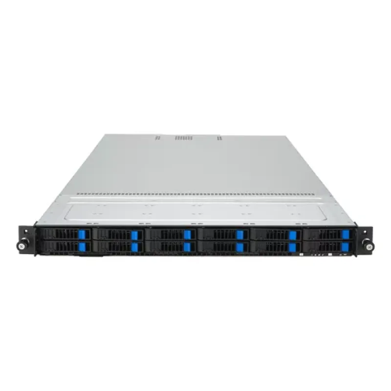 ASUS RS700A-E12-RS12U Socket SP5 Rack (1U) Black, Steel