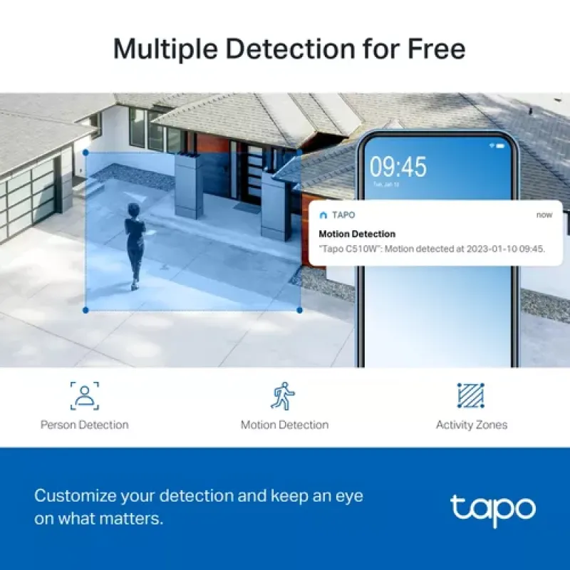 TP-Link Tapo C510W Dome IP security camera Indoor & outdoor 2304 x 1296 pixels Ceiling