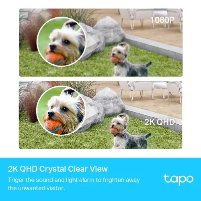 TP-Link Tapo C420S2 Bulb IP security camera Indoor & outdoor 2560 x 1440 pixels Wall