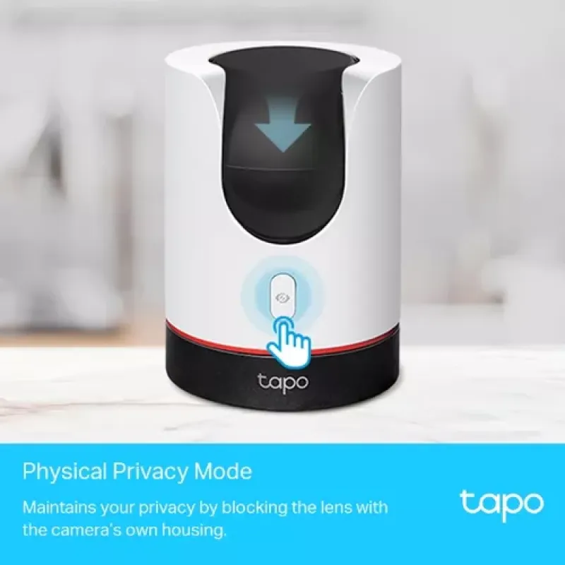 TP-Link Tapo C225 Tower IP apsaugos kamera Vidaus 2560 x 1440 pikseliai Stalas