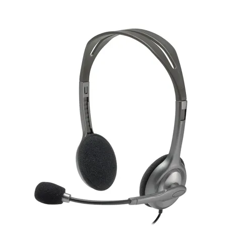 Logitech H111 Auriculares Alámbrico Diadema Oficina/Centro de llamadas Gris