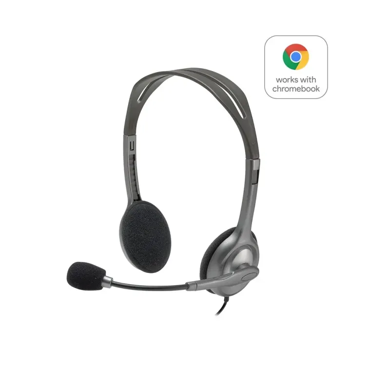 Logitech H111 Auriculares Alámbrico Diadema Oficina/Centro de llamadas Gris