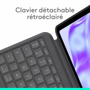 Planšetės dėklas Logitech iPad Pro Juoda Pilka Grafito AZERTY QWERTY Qwerty US