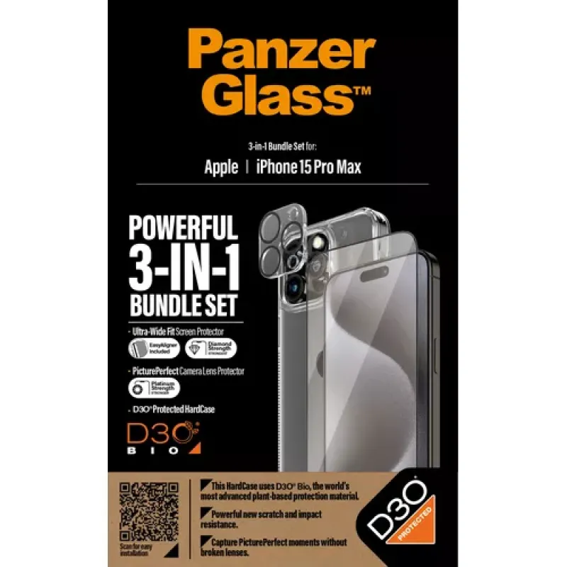 PanzerGlass B1175+2812 mobile phone screen/back protector Clear screen protector Apple 1 pc(s)