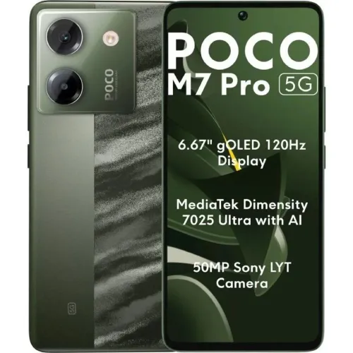 Išmanusis Telefonas Poco M7 PRO 8+256GB DS 5G Mediatek Dimensity 6100+ 8 GB RAM 256 GB Žalia