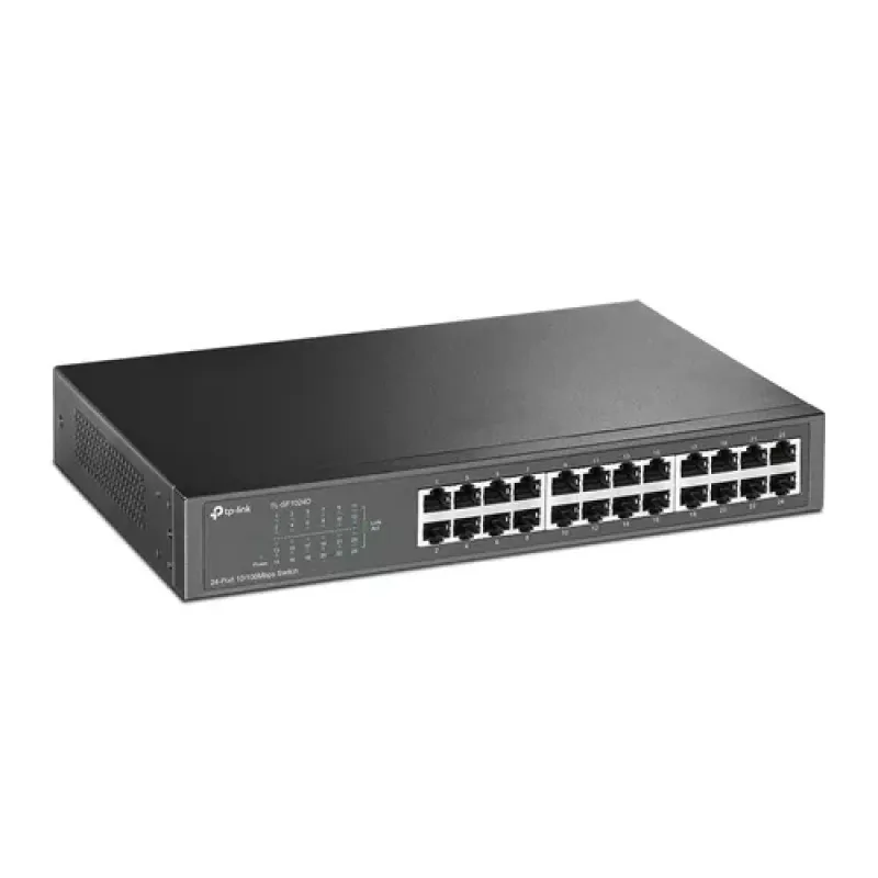 TP-Link TL-SF1024D tinklo komutatorius Ne-valdomas Fast Ethernet (10/100) Pilka