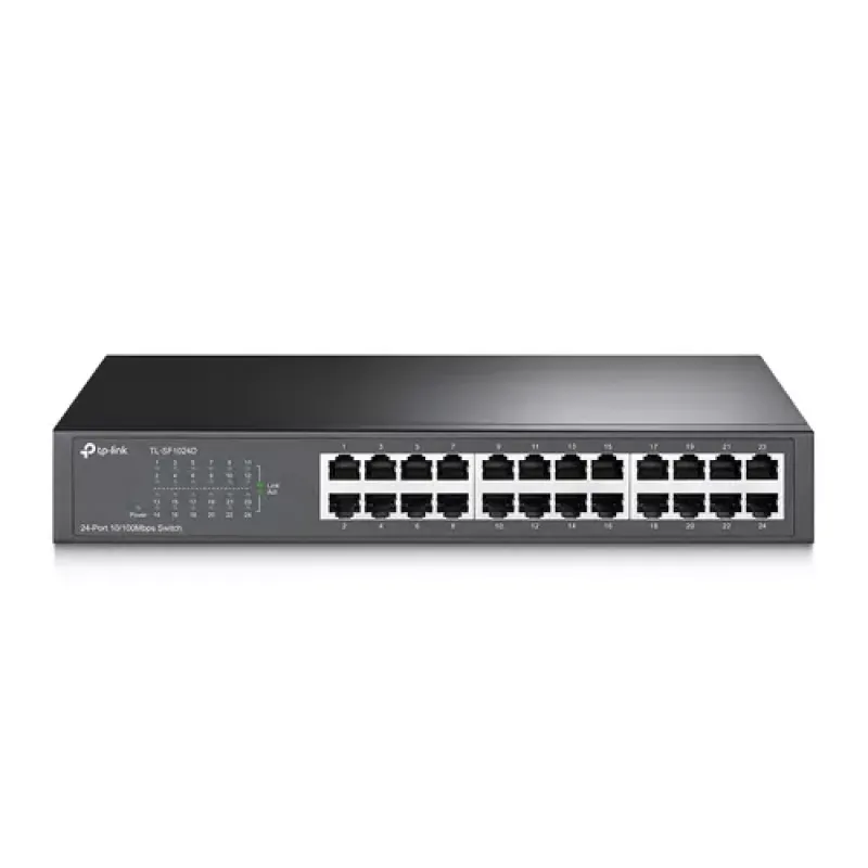 TP-Link TL-SF1024D tinklo komutatorius Ne-valdomas Fast Ethernet (10/100) Pilka