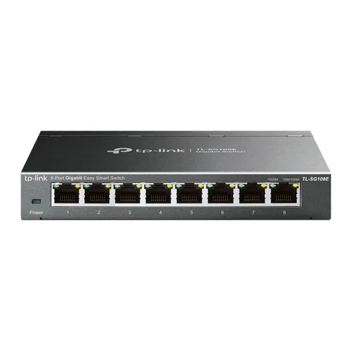 TP-Link TL-SG108E Valdomas L2 Gigabit Ethernet (10/100/1000) Juoda