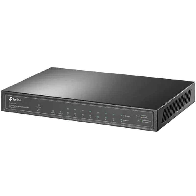 TP-Link TL-SG1210P Unmanaged Gigabit Ethernet (10/100/1000) Power over Ethernet (PoE) Grey