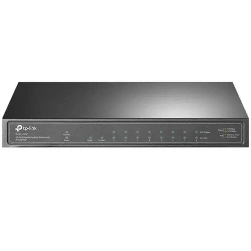 TP-Link TL-SG1210P Unmanaged Gigabit Ethernet (10/100/1000) Power over Ethernet (PoE) Grey
