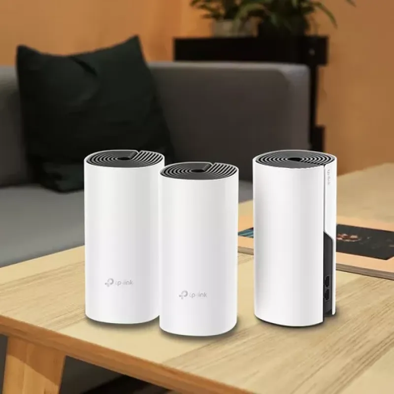 TP-Link Deco M4(3-pack) Dviguba juosta (2,4 GHz / 5 GHz) Wi-Fi 5 (802.11ac) Balta 2 Vidinis