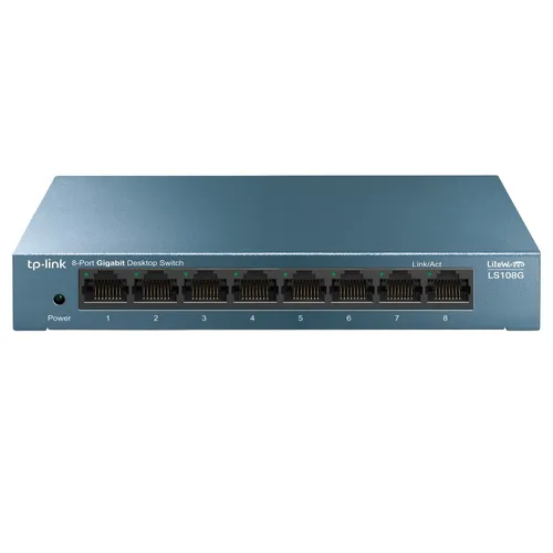 TP-Link LS108G Ne-valdomas Gigabit Ethernet (10/100/1000) Mėlyna