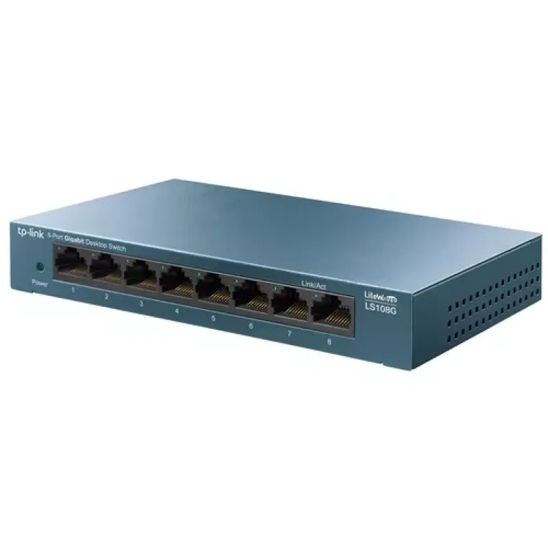 TP-Link LS108G Ne-valdomas Gigabit Ethernet (10/100/1000) Mėlyna