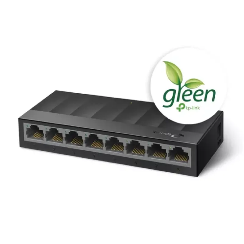TP-Link LS1008G Ne-valdomas Gigabit Ethernet (10/100/1000) Juoda
