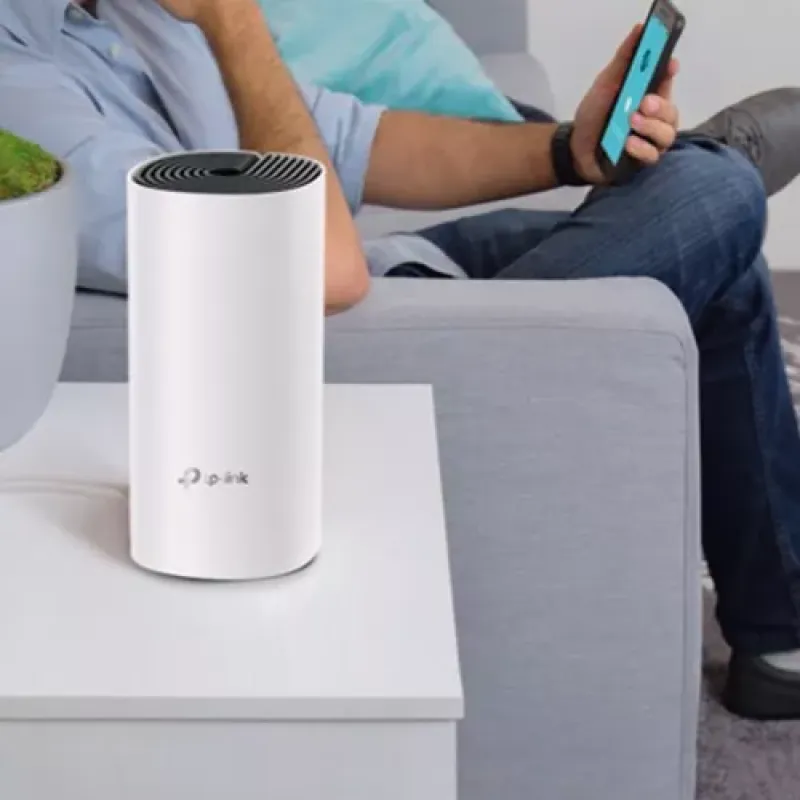 TP-Link Deco E4 (1-pack) Dviguba juosta (2,4 GHz / 5 GHz) Wi-Fi 5 (802.11ac) Balta, Pilka Vidinis