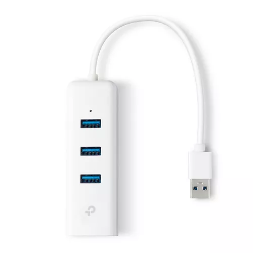 TP-Link UE330 knyginių kompiuterių dokas / jungčių replikatorius Vielinis USB 3.2 Gen 1 (3.1 Gen 1) Type-A Balta