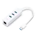 TP-Link UE330 knyginių kompiuterių dokas / jungčių replikatorius Vielinis USB 3.2 Gen 1 (3.1 Gen 1) Type-A Balta