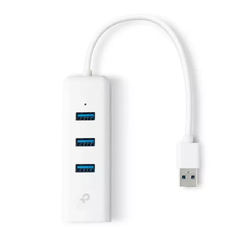 TP-Link UE330 knyginių kompiuterių dokas / jungčių replikatorius Vielinis USB 3.2 Gen 1 (3.1 Gen 1) Type-A Balta