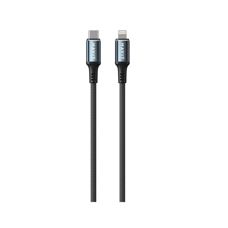 Havit CB6311 - Cable USB tipo C a Lightning, 1 m (negro)