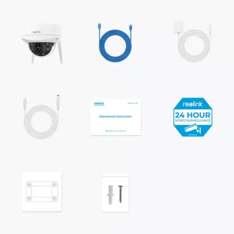 Reolink W437 Dome IP security camera Indoor & outdoor 3840 x 2160 pixels Ceiling