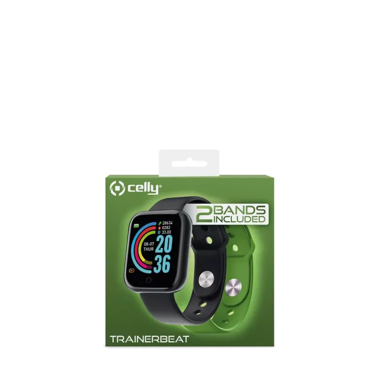 Smartwatch Celly TRAINERBEATGN Black Green