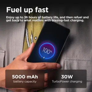 Motorola moto g75 5G 17,2 cm (6.78") Ranura híbrida Dual SIM Android 14 USB Tipo C 8 GB 256 GB 5000 mAh Gris