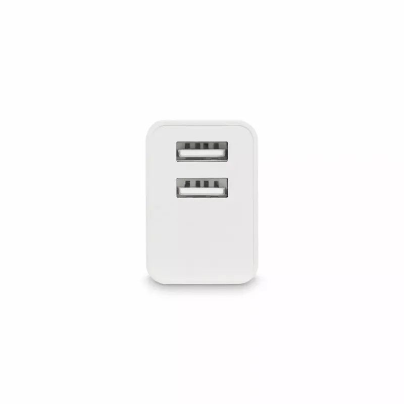 Cargador de Pared KSIX 2 USB 2.4A Blanco