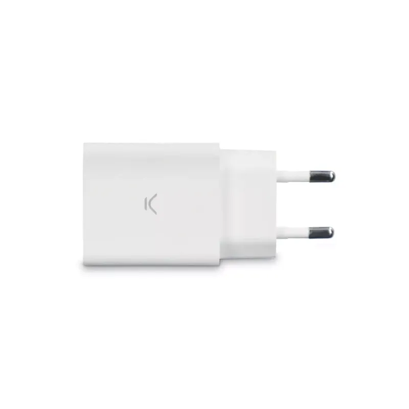 Cargador de Pared KSIX 2 USB 2.4A Blanco