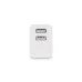 Wall Charger KSIX 2 USB 2.4A White