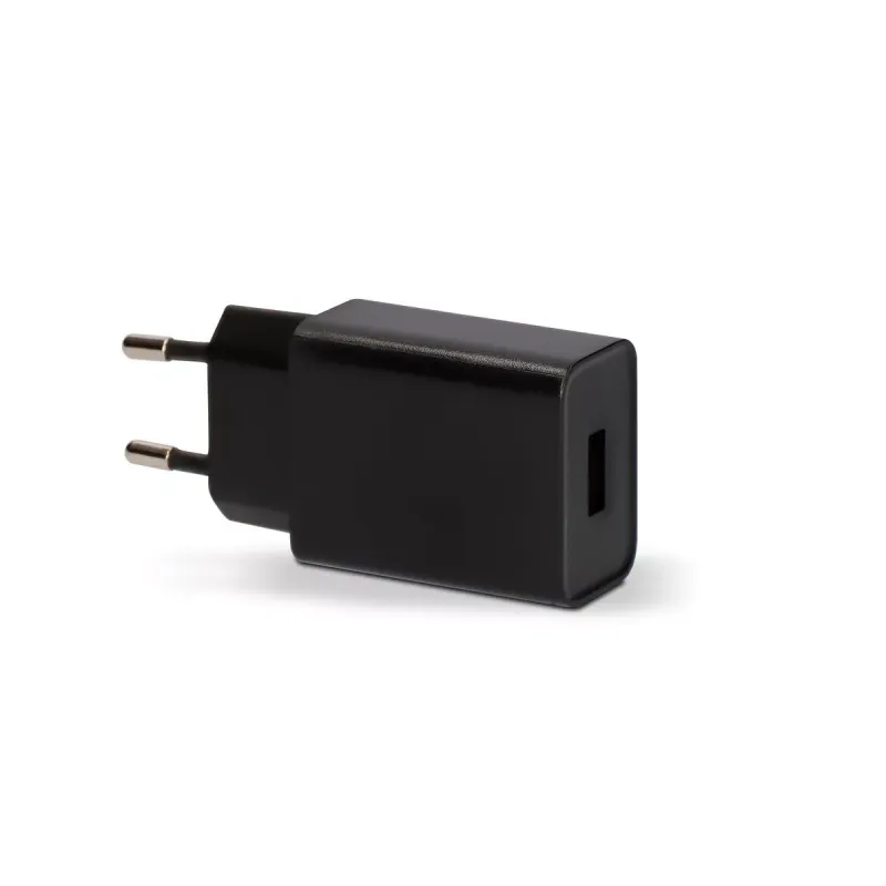 Sieninis įkroviklis + USB A - USB C kabelis KSIX USB Juoda