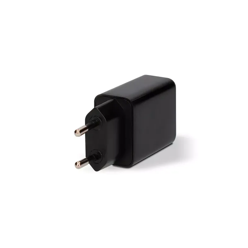 Sieninis įkroviklis + USB A - USB C kabelis KSIX USB Juoda