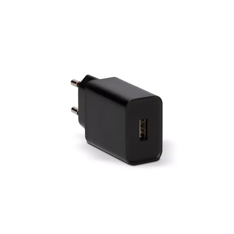 Sieninis įkroviklis + USB A - USB C kabelis KSIX USB Juoda
