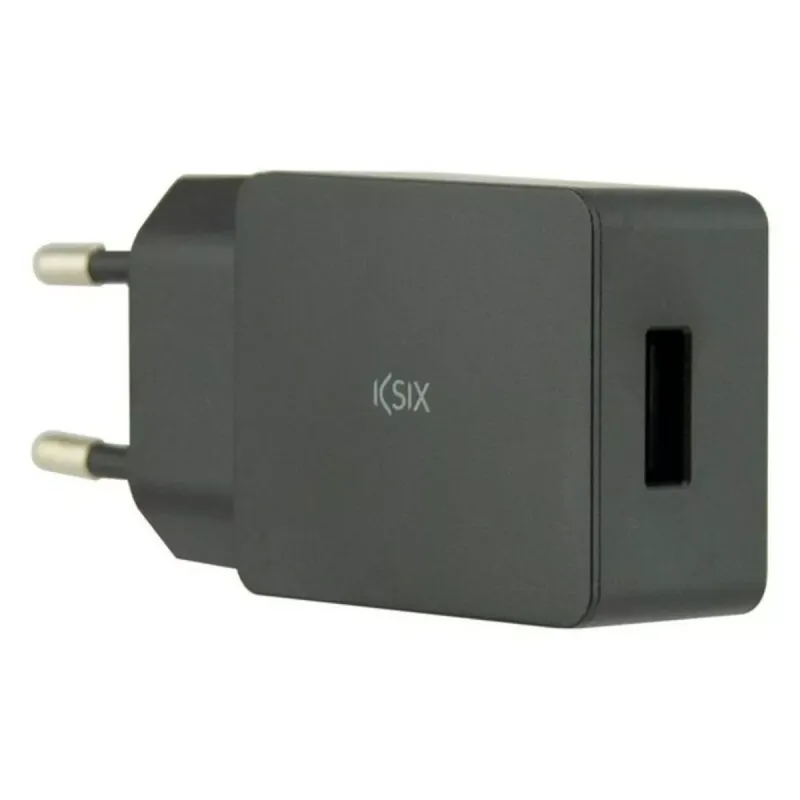 Sieninis įkroviklis + USB A - USB C kabelis KSIX USB Juoda