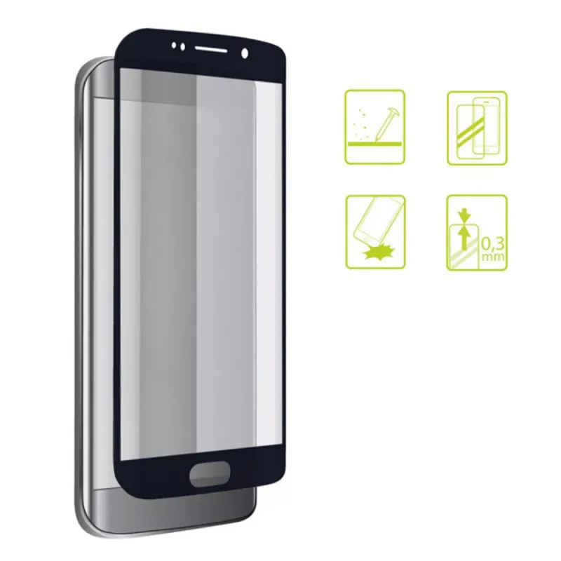 Grūdinto stiklo mobiliojo telefono ekrano apsauga Iphone 7-8 Extreme 2.5D Juoda