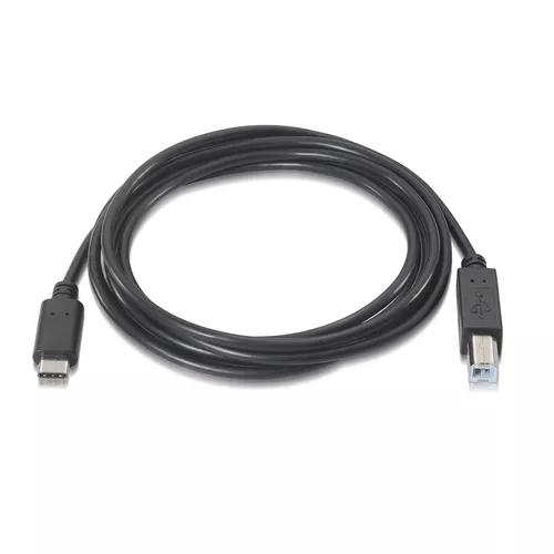 AISENS A107-0054 cable USB USB 2.0 2 m USB C USB B Negro