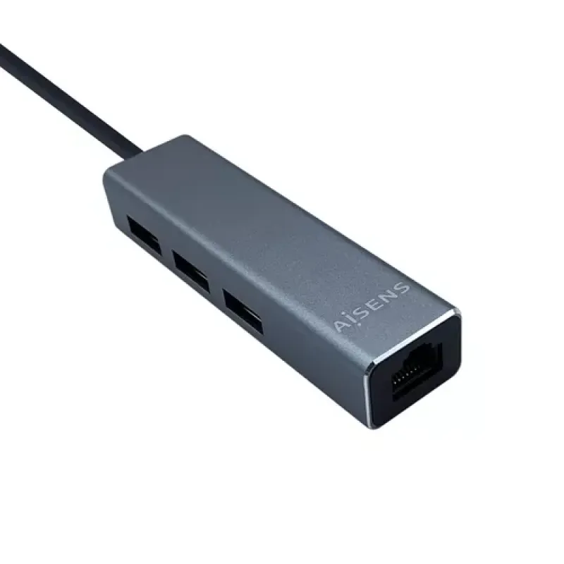 AISENS A109-0396 sąsajos šakotuvas USB 3.2 Gen 1 (3.1 Gen 1) Type-C Pilka