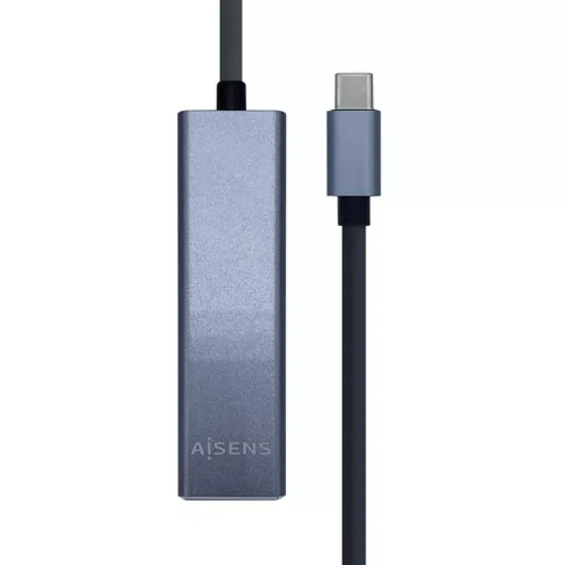 AISENS A109-0396 sąsajos šakotuvas USB 3.2 Gen 1 (3.1 Gen 1) Type-C Pilka